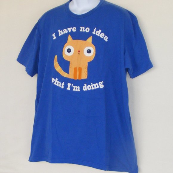 I HAVE NO IDEA WHAT I'M DOING Tshirt, 2XL, Red cat - Picture 4 of 7